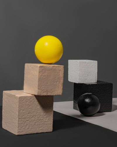 Abstract geometric composition representing balance and stability